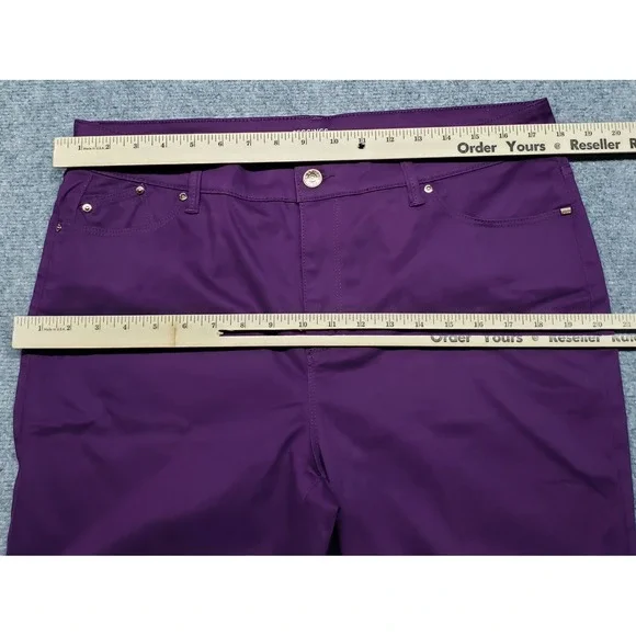 Chicos Jeggings Womens 2.5P Purple Comfort Fit Denim Pants Jeans Casual Stretch - Picture 12 of 16